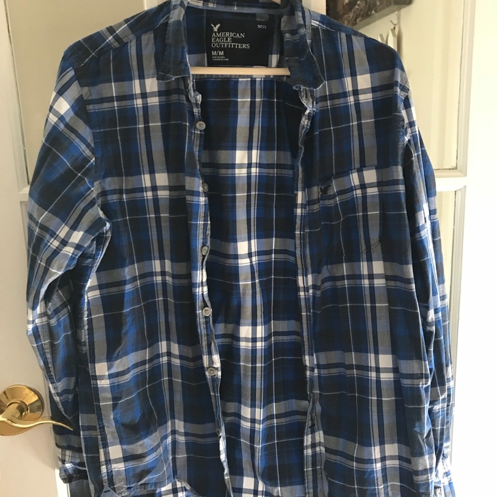 American Eagle Plaid button up